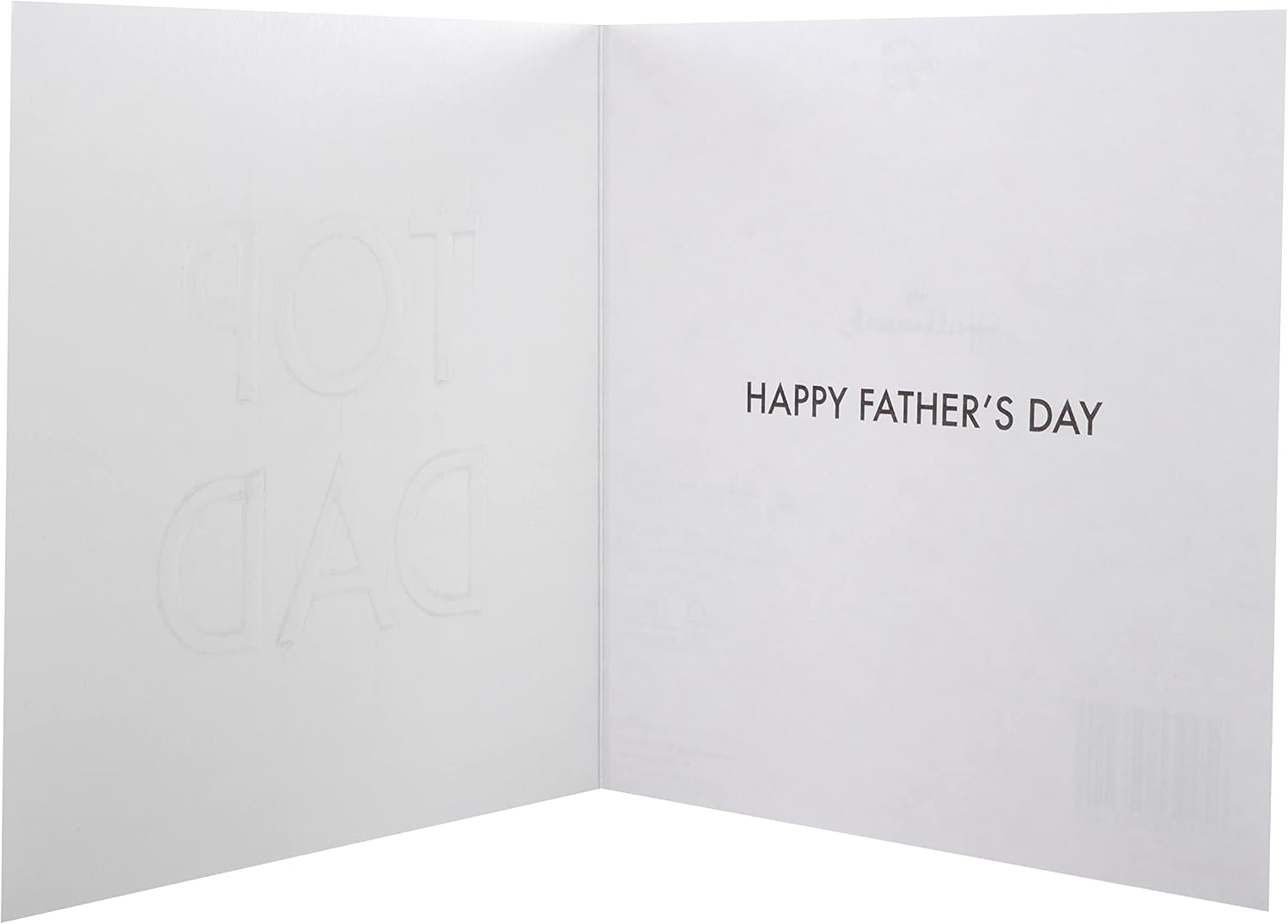 Detalle 2 de Hallmark fars dags-kort till pappa, svart och guld med guldfolie