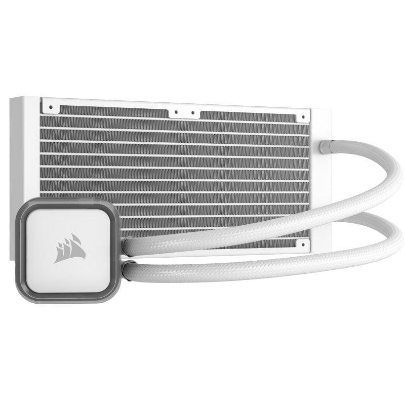 Detalle 2 de Corsair iCUE H100i RGB ELITE Kit de Refrigeración Líquida 240mm Blanca