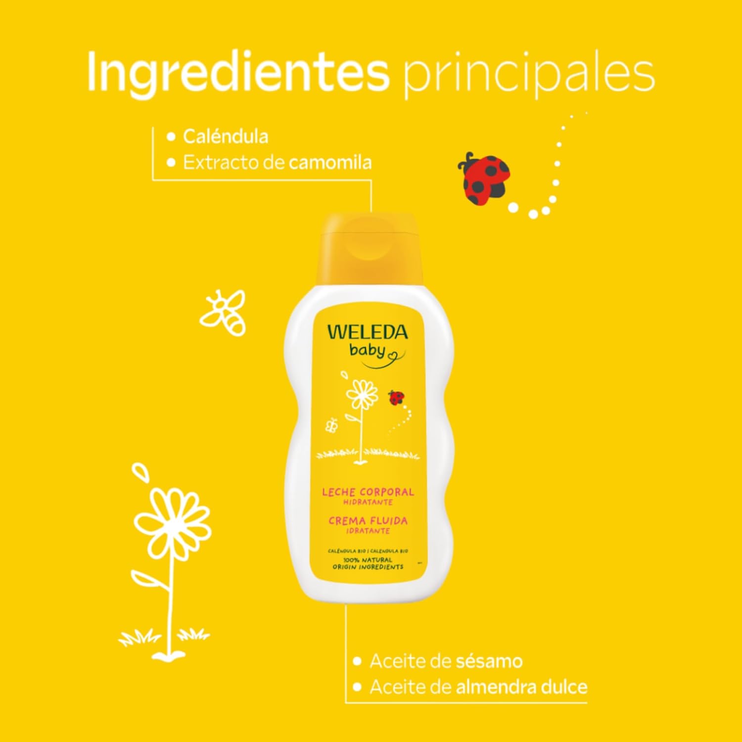 Detalle de Weleda Leche Corporal Caléndula 200 ml