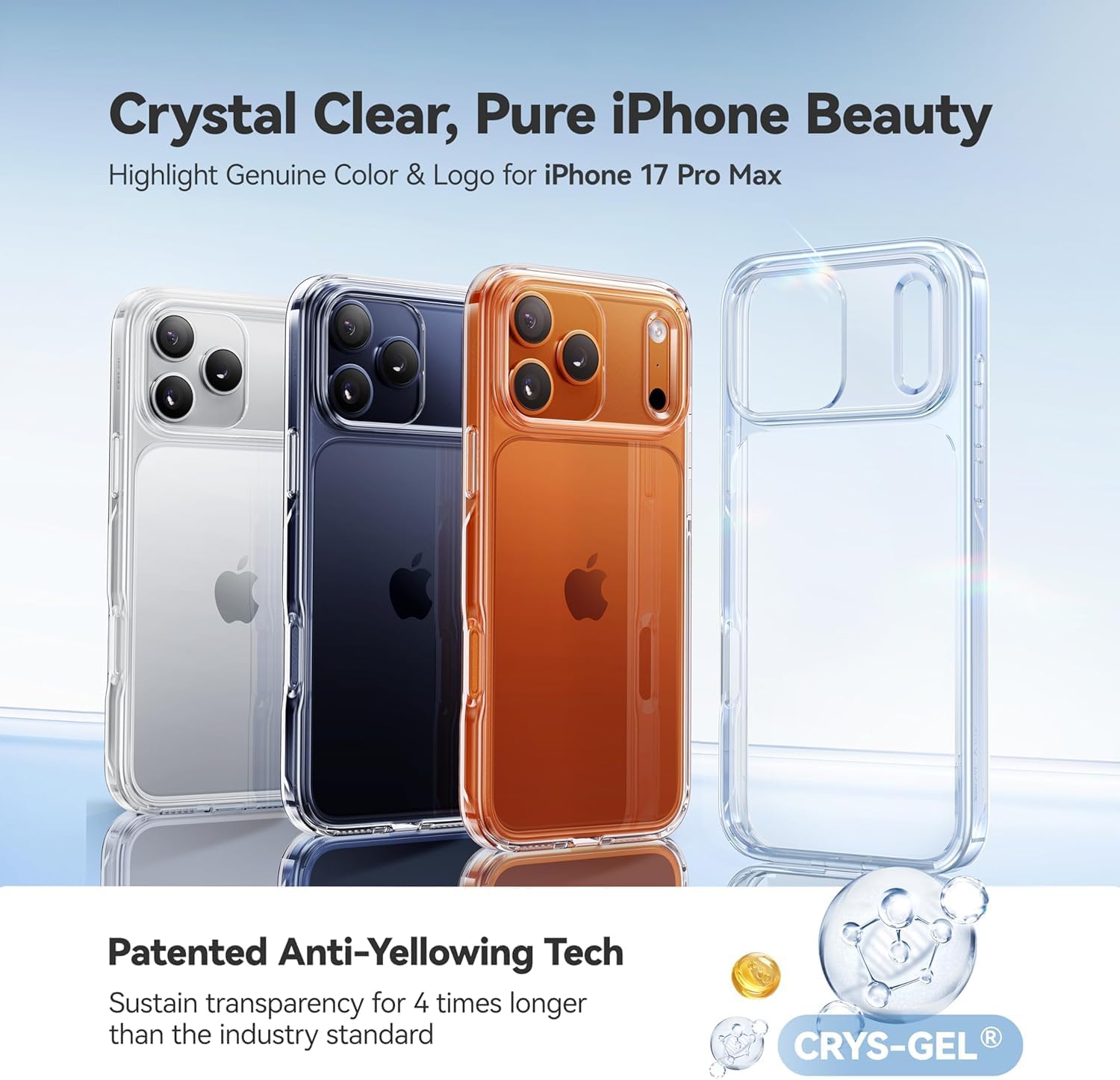 Thumbnail 2 de CASEKOO Crystal Clear iPhone 17 Pro Max case