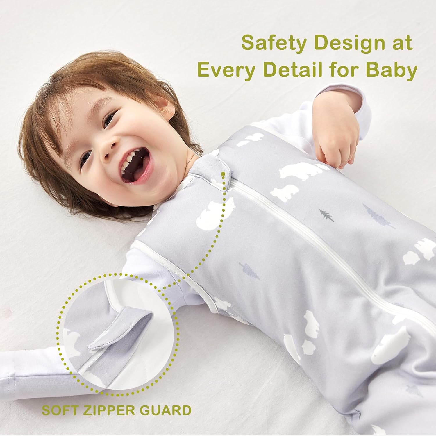 Detalle 2 de Nivolltha Super Soft Baby Sleeping Bag 1.5 TOG