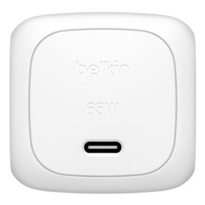 Detalle de Belkin WCA011KQWH USB-C 65W Power Delivery GaN: cargador compacto para portátil y más