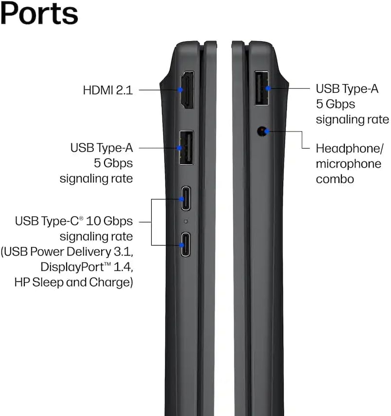 Detalle de HP OmniBook 3 16-inch touchscreen laptop