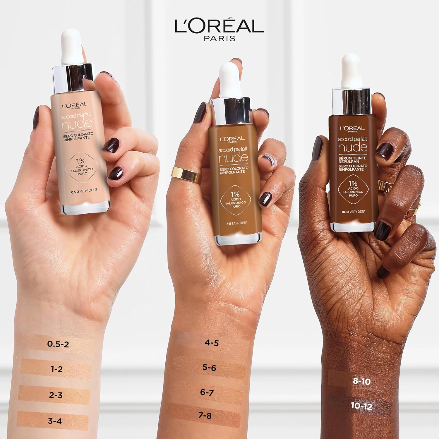 Detalle de L’Oréal Paris Siero Colorato Accord Parfait 2-3 Light – Siero+Fondotinta, 30 ml