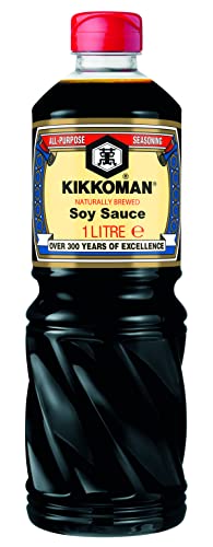 Detalle de Kikkoman Salsa di Soia 1L: autentica salsa giapponese per cucina e condire