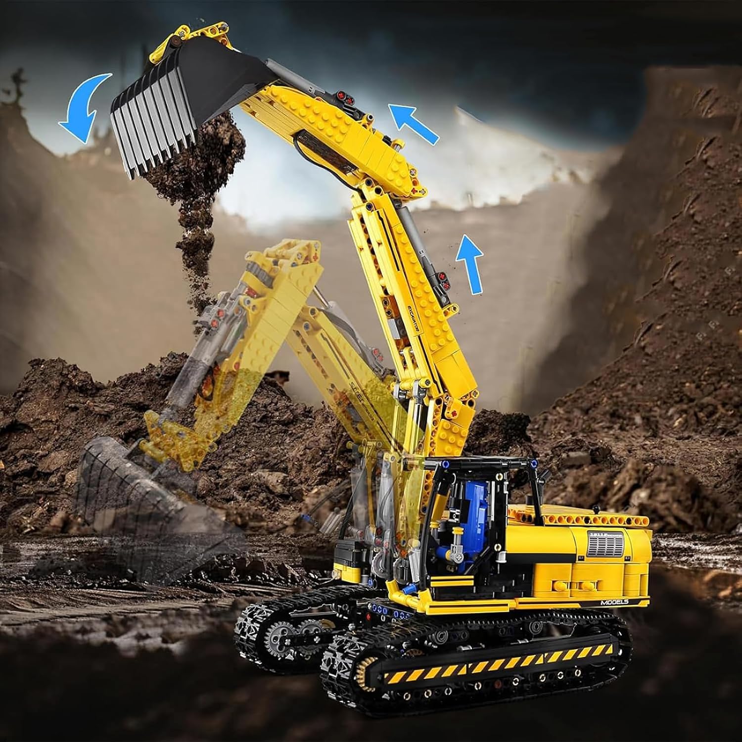 Thumbnail 1 de Mould King 13112 Ferngesteuerter Raupenbagger 1:8