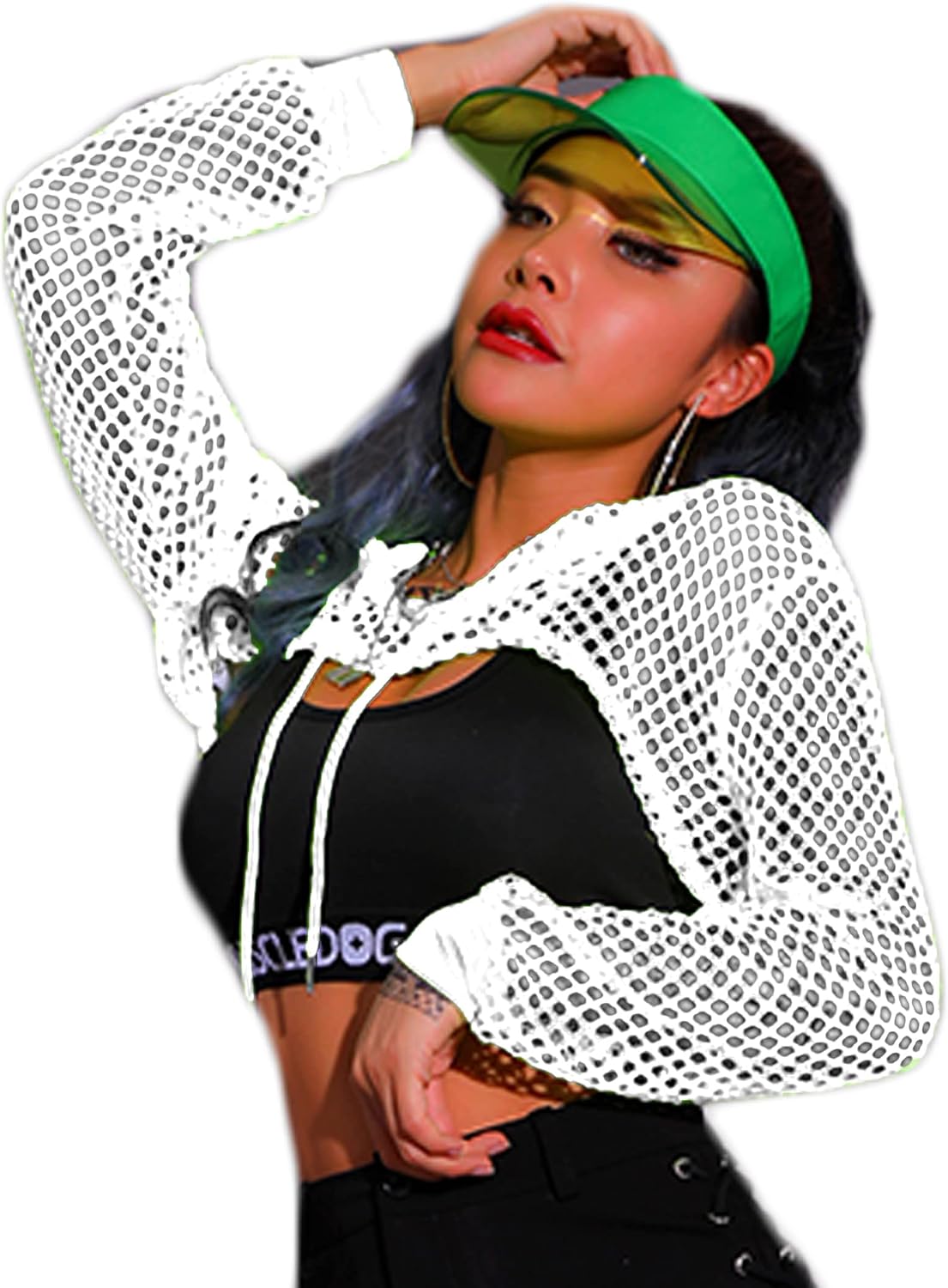 Thumbnail 6 de Avidlove Sweat-Shirt Court À Capuche Résille Femmes