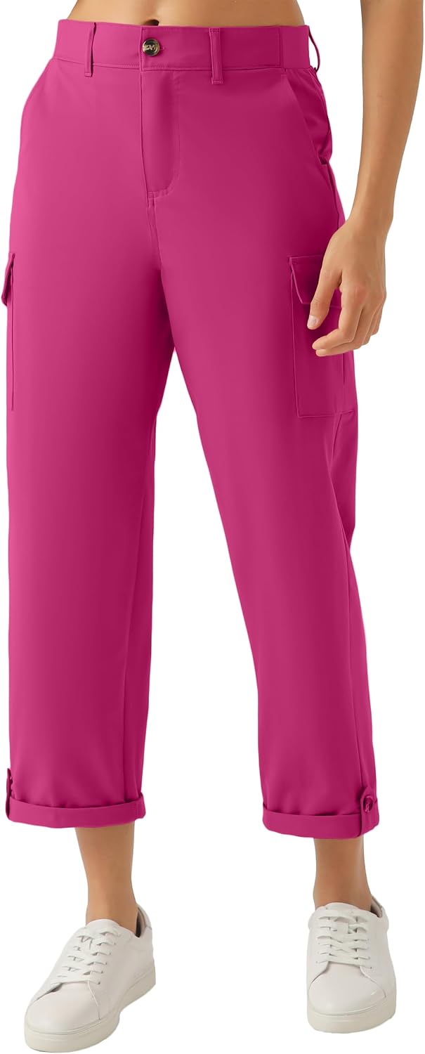 Detalle 2 de Women's Lightweight Cargo Capri Hiking Pants