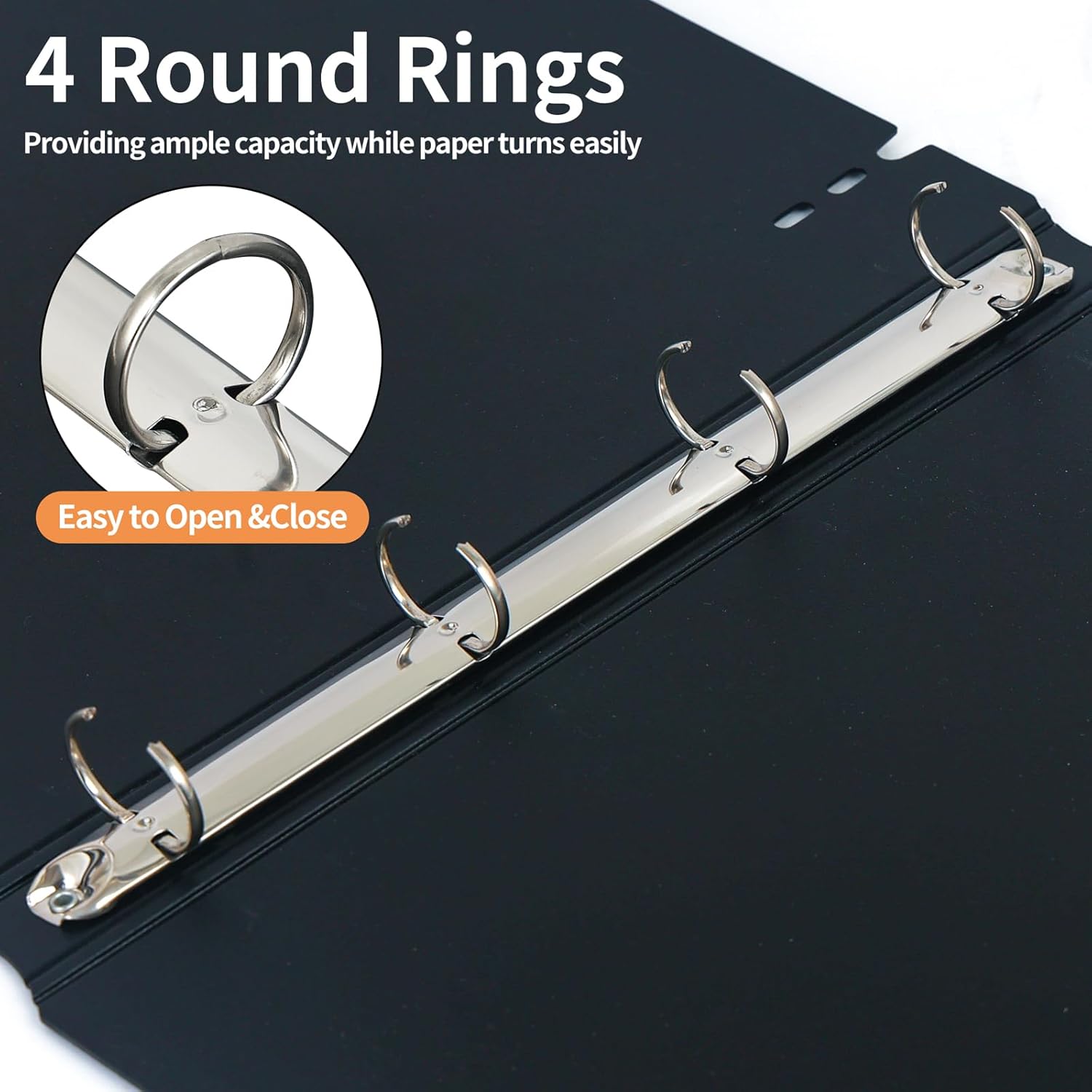 Thumbnail 4 de DONGLI A4 Sheet Music Folder: 4‑Ring Binder with 20 Pockets for 40 Pages