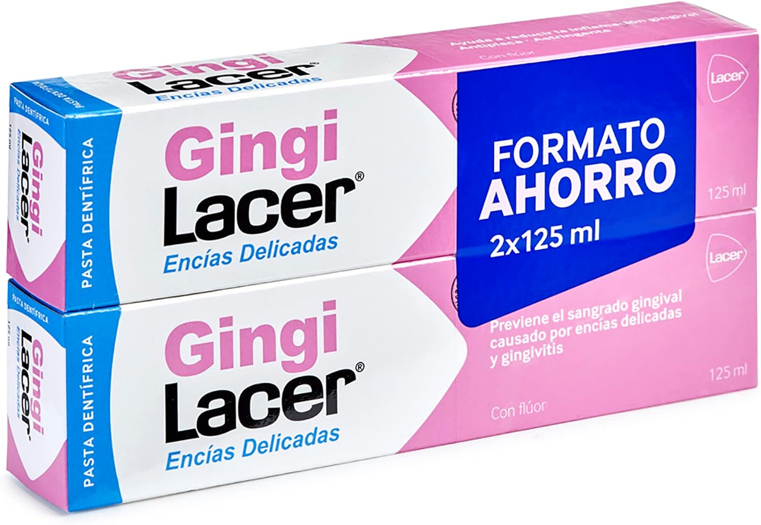 LACER GINGILACER Duplo Zahnpasta mit Fluor (125 ml) – gegen Zahnfleischbluten