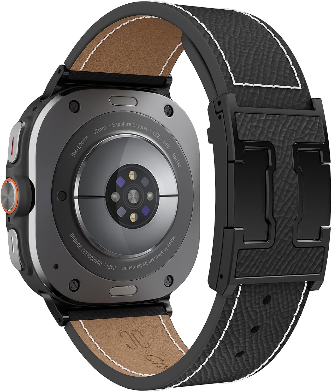 Detalle de CrazyGrass Magnetic Leather Band for Samsung Galaxy Watch Ultra 47mm