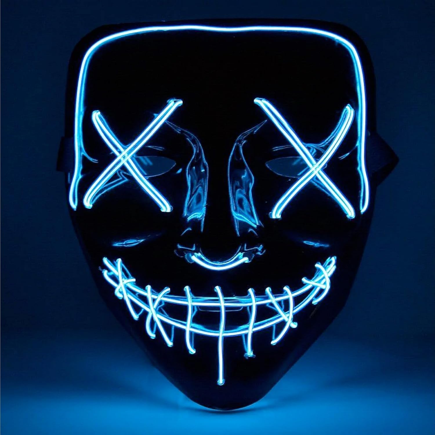 Detalle de TK Gruppe Timo Klingler Purge LED-horrormasker met 3 regelbare lichteffecten