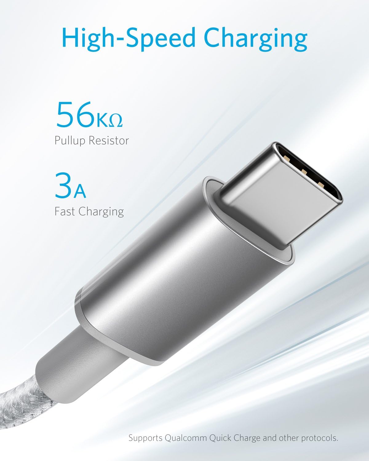 Thumbnail 2 de Anker USB C Charger Cable 2-Pack (6 ft) – USB-A to USB-C, Nylon-Braided, 2×1.8 m