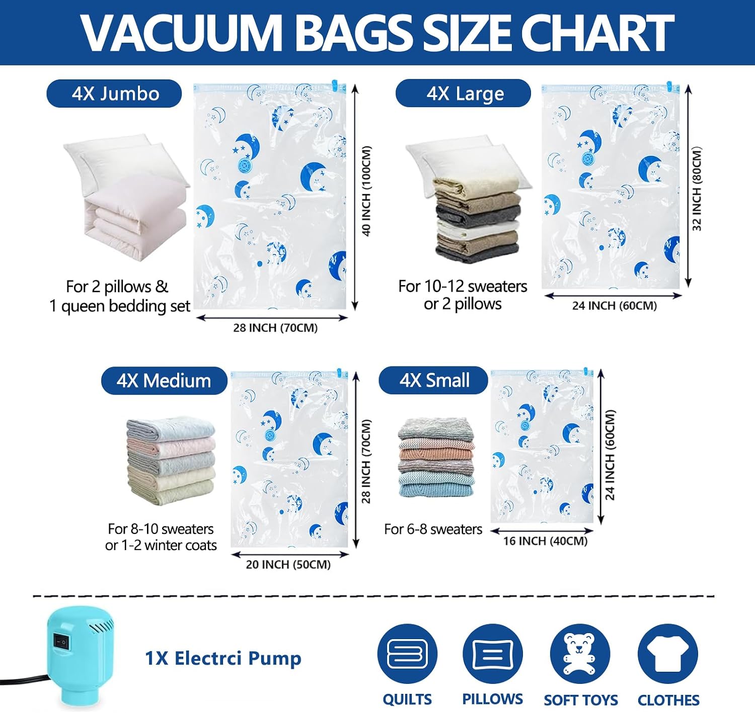 Detalle 2 de SZO Vacuum Storage Bags 16-pack
