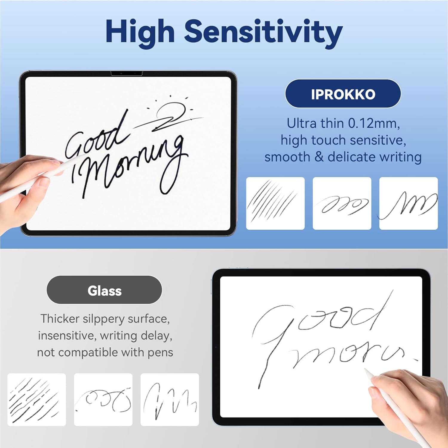 Thumbnail 3 de Like Paper Papier-Schutzfolie (2 Stück) für iPad 9/8/7 & iPad 10,2 Zoll – matt, blendfrei fürs Zeichnen