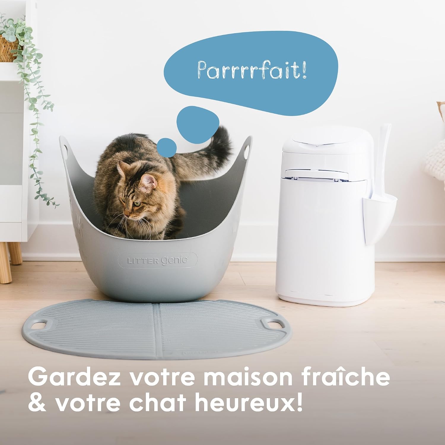 Detalle de Litter Genie Litter Locker Fashion – poubelle à litière anti-odeurs pour chat, compacte et facile d’entretien