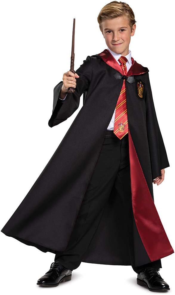 Detalle de Harry Potter Gryffindor Kids Costume Robe with Satin Lining and Hood