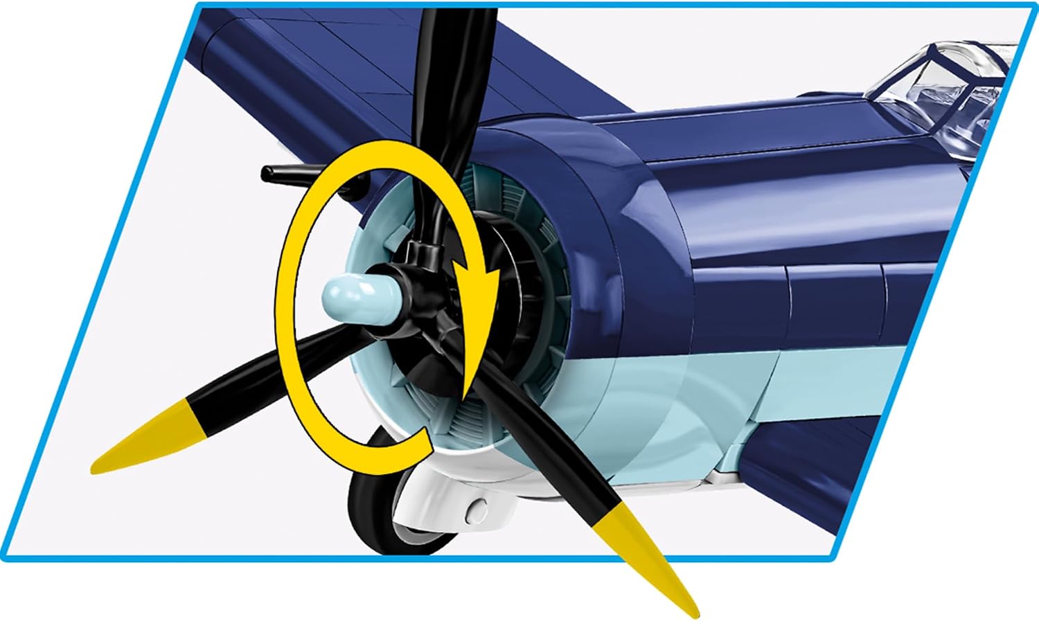 Detalle de COBI 5883 グラマン F6F ヘルキャットのブロック模型、1/48スケール・235ピース
