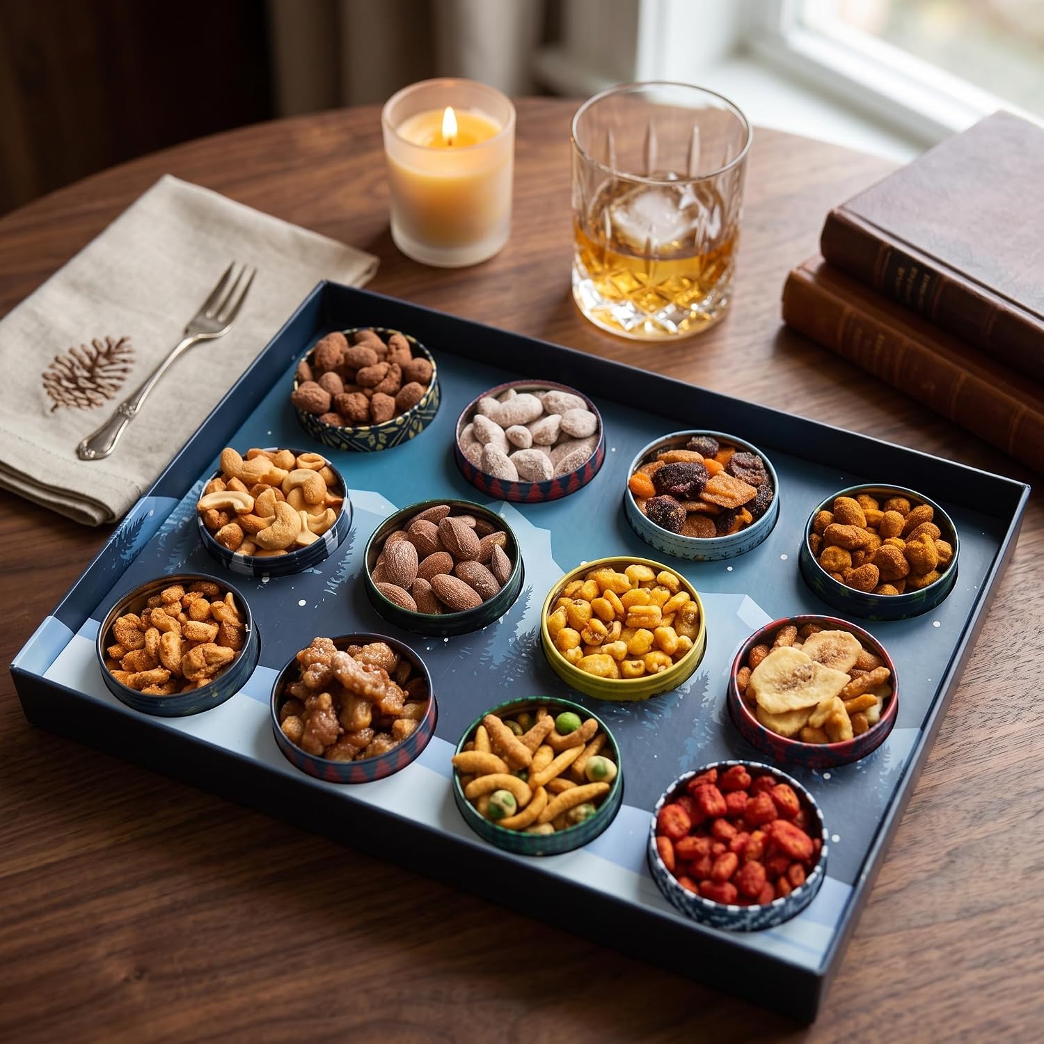 Detalle de SUGAR PLUM 12-Day Gourmet Nut Advent Calendar Gift Box