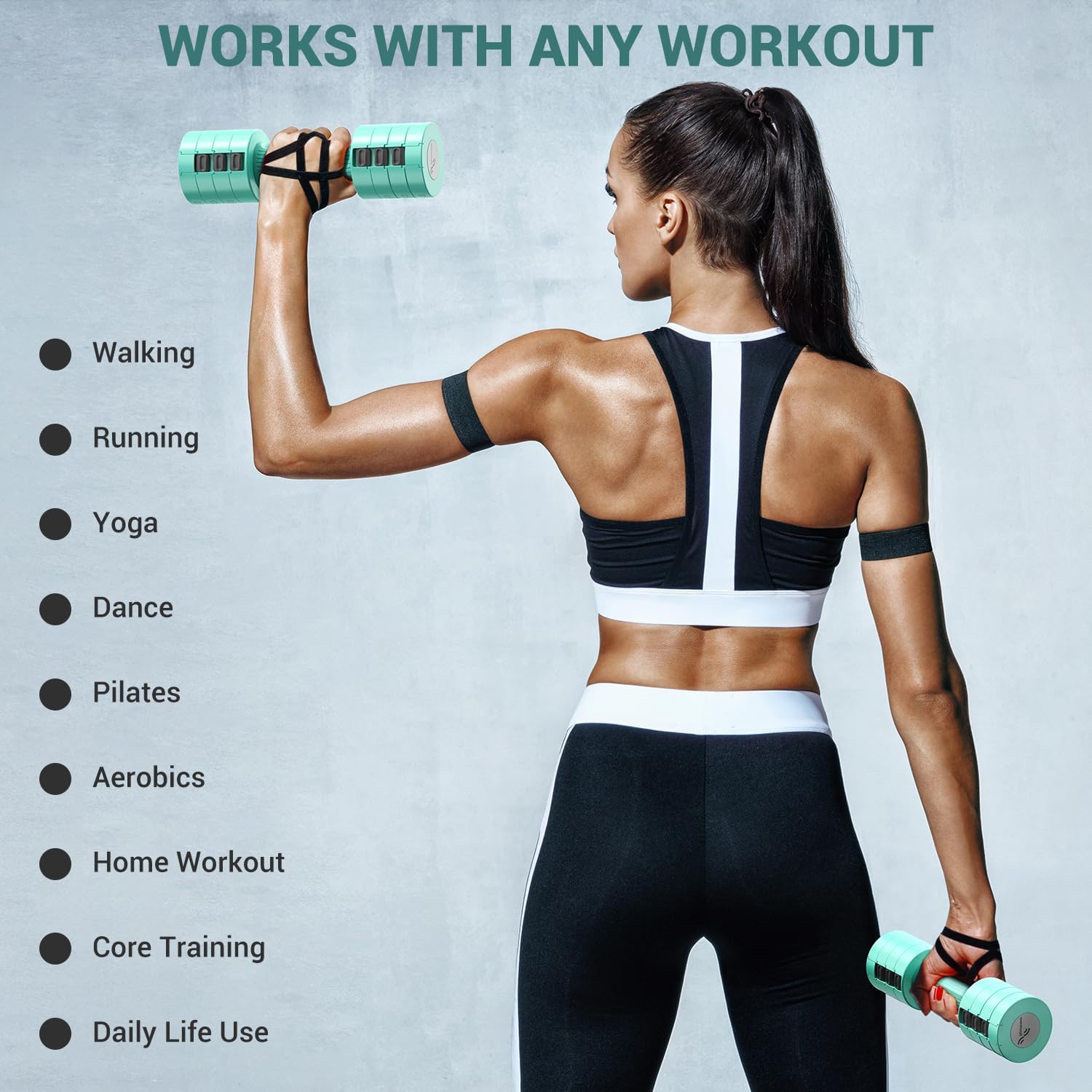 Thumbnail 6 de Sportneer verstellbares Kurzhantel-Set (4-in-1) – 2er Set 1–2,5 kg pro Hantel