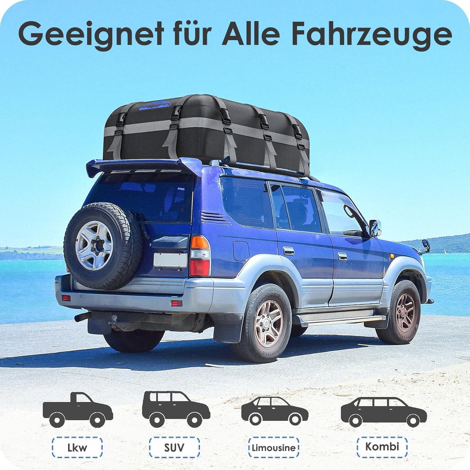 Thumbnail 4 de Rymopuey faltbare Dachbox 15–21 m³: wasserdicht, sicher und flexibel für alle Fahrzeuge
