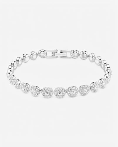 Thumbnail 7 de Swarovski Angelic Bracelet, Round Cut, White, Rhodium Plated