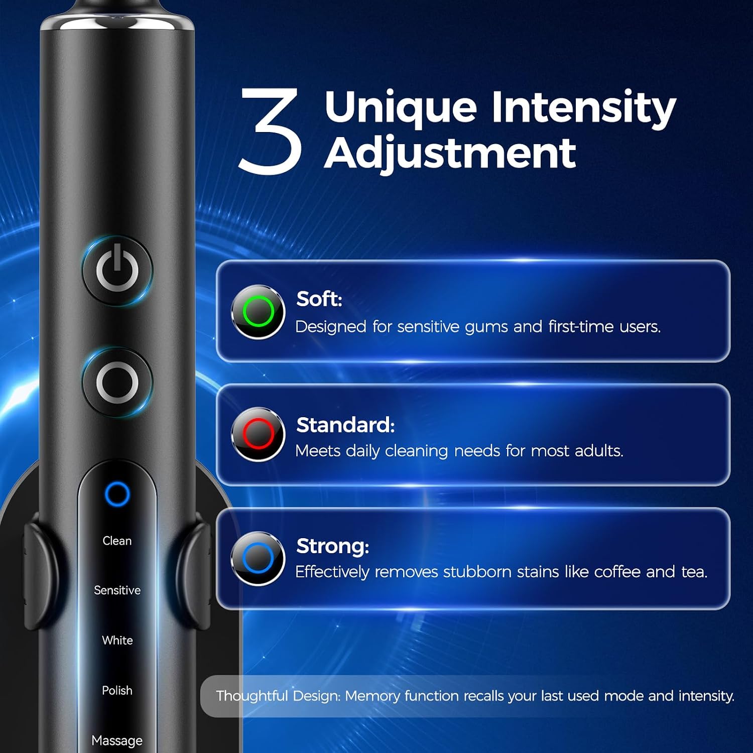 Thumbnail 2 de Electric Toothbrush for Adults & Kids: Rotating, Rechargeable with 8 Heads and 5 Modes