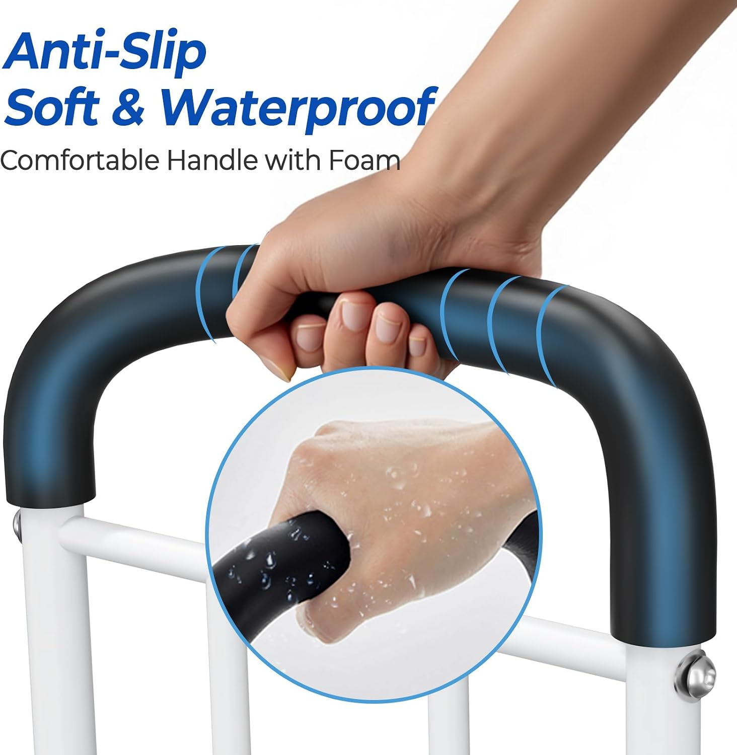 Detalle 2 de BigDolphin BS06 Bed Rail for Seniors, 350 lb Capacity, Adjustable Fit