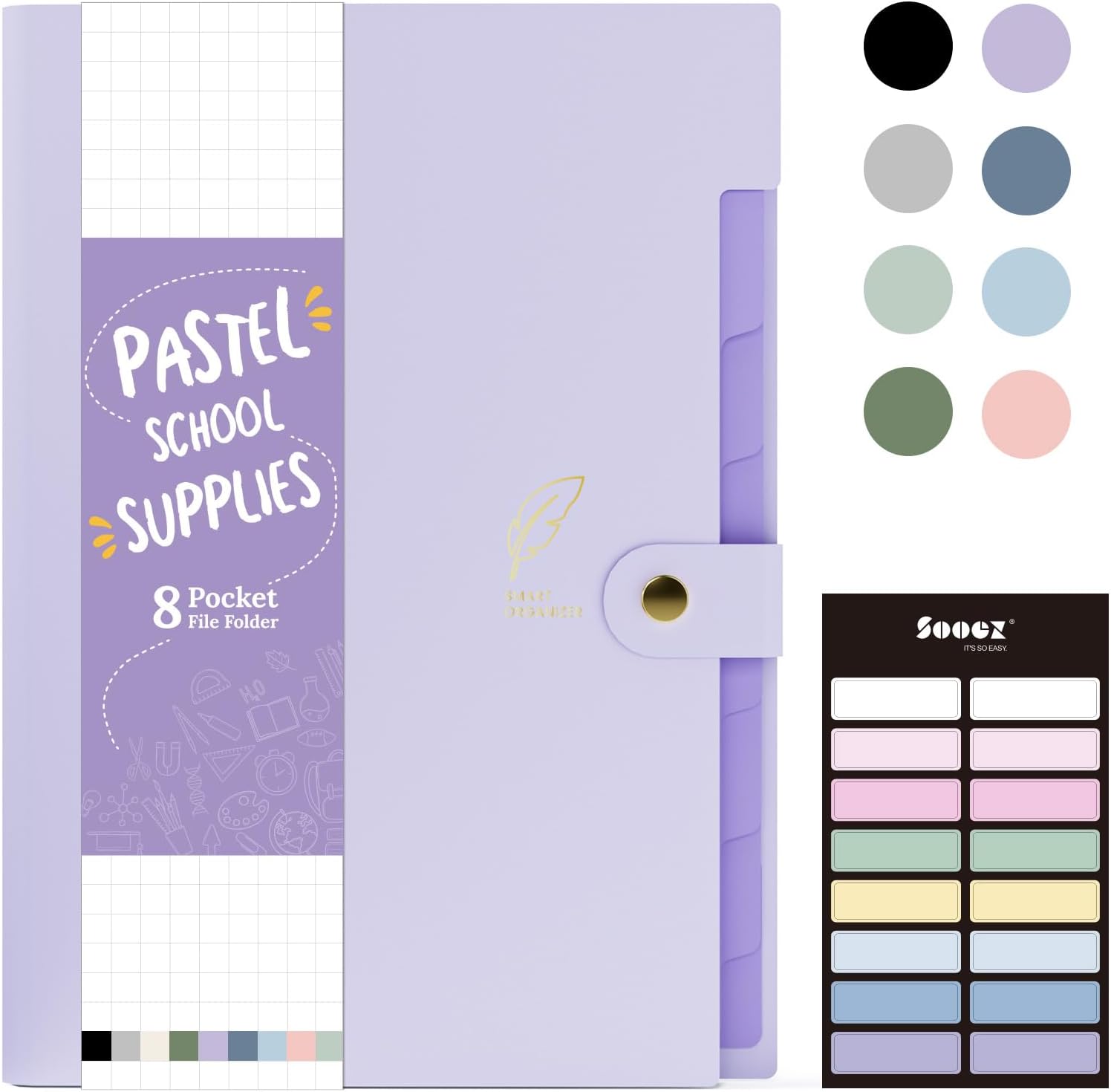 Detalle de Sooez Accordion File Organizer, Letter Size