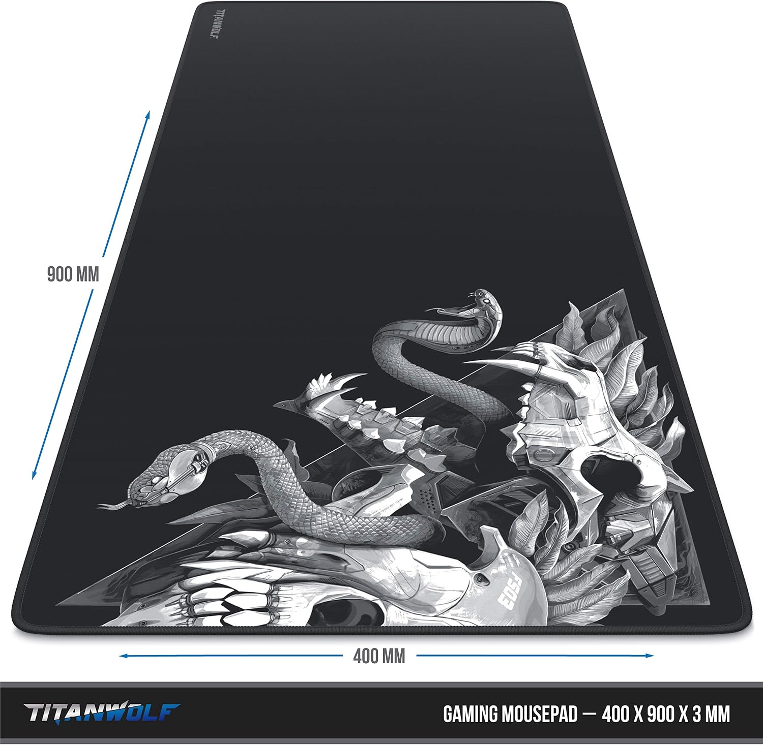 Detalle 1 de Titanwolf XXL Gaming Mauspad 900x400 mm đź–±