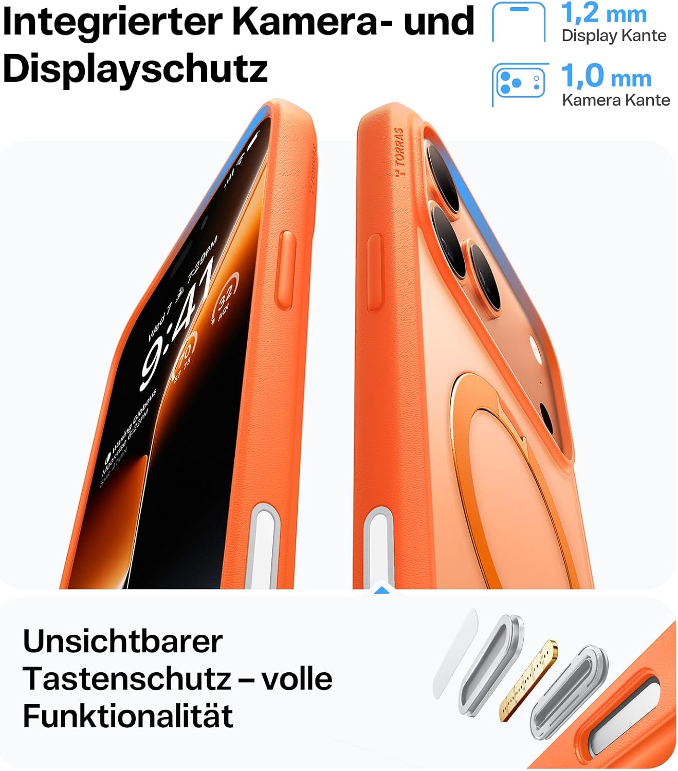 Thumbnail 6 de TORRAS Ostand Q3 Spin iPhone 17 Pro Hülle 3,66 m