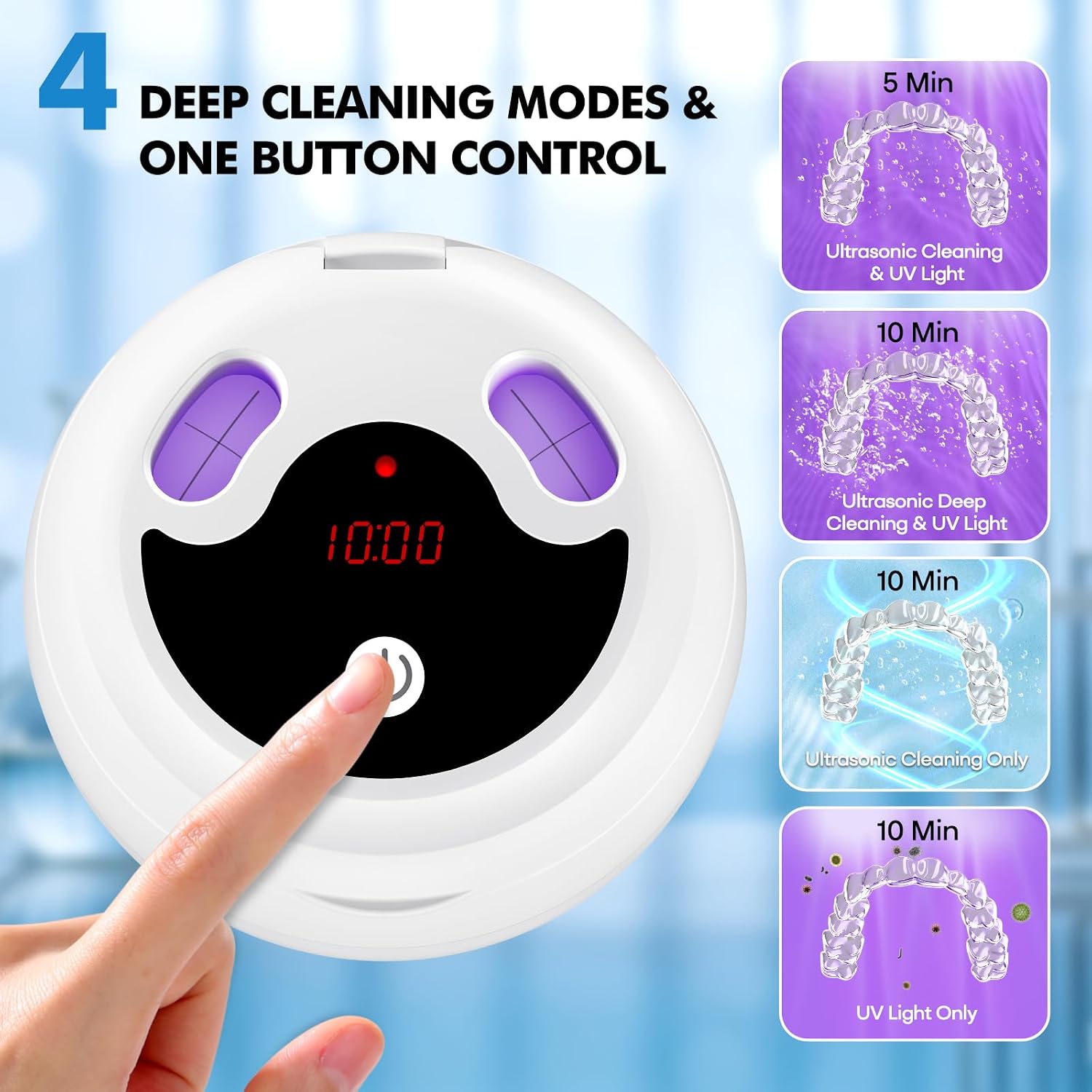 Thumbnail 3 de MUAYSY Upgraded Ultrasonic Retainer Cleaner 200ML