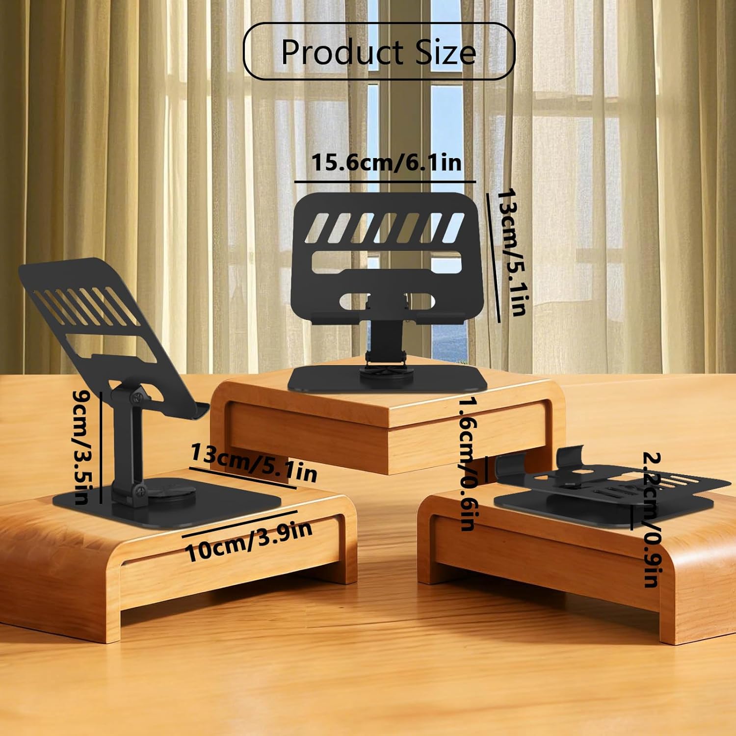 Detalle de TAPMEI Larger Metal Tablet Stand 360°