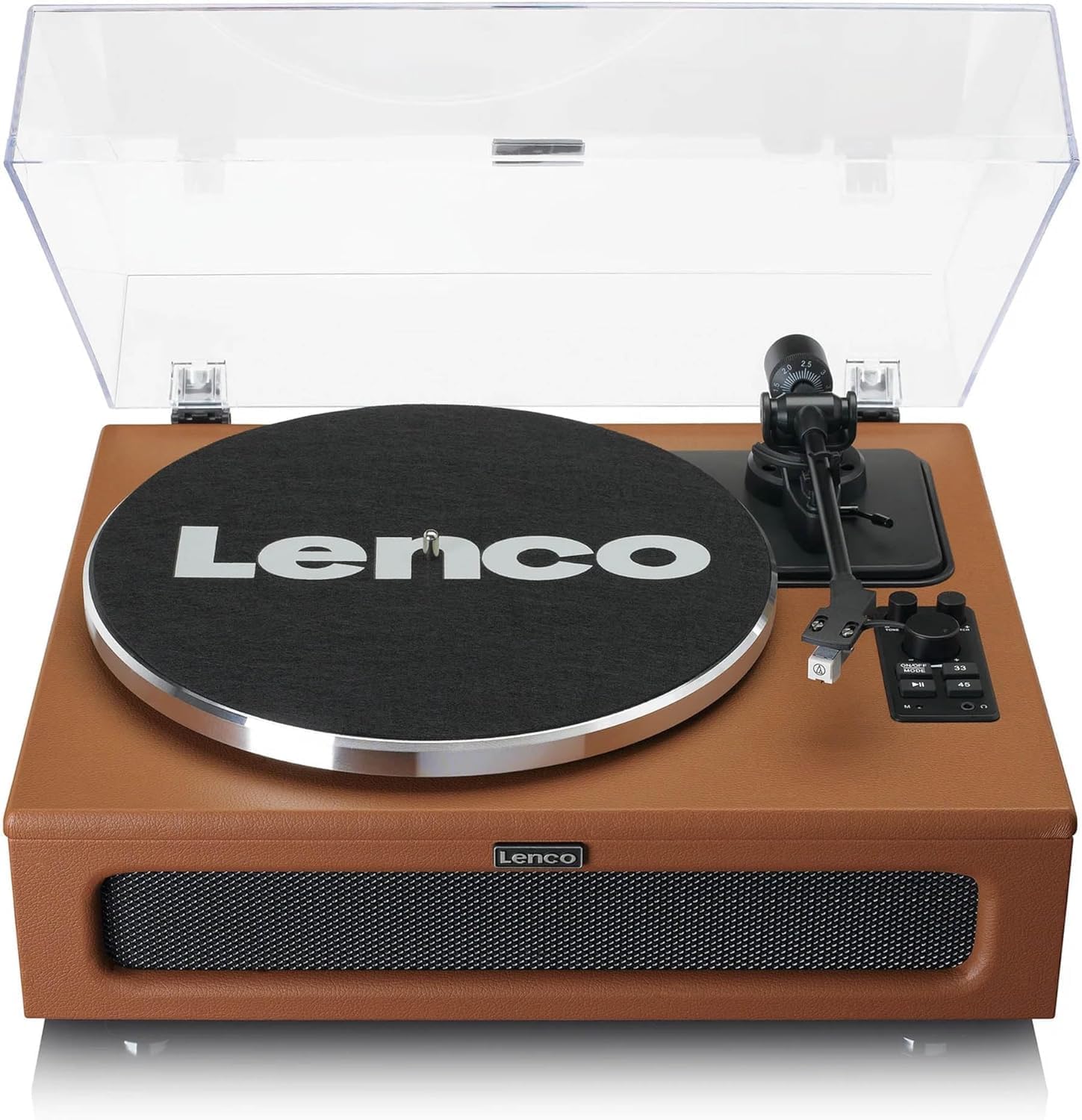 Detalle de Lenco LS-430BN – gramofon Bluetooth z napędem paskowym i głośnikami 40 W RMS