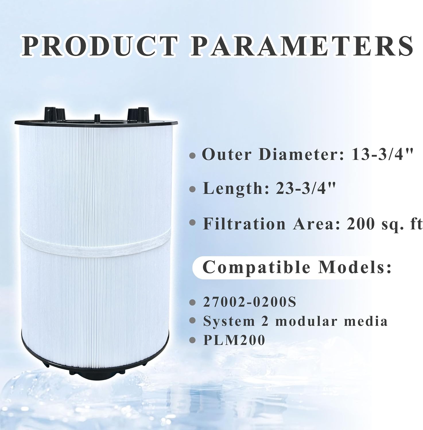 Detalle de Chryseos Pool Filter 200 sq. ft.