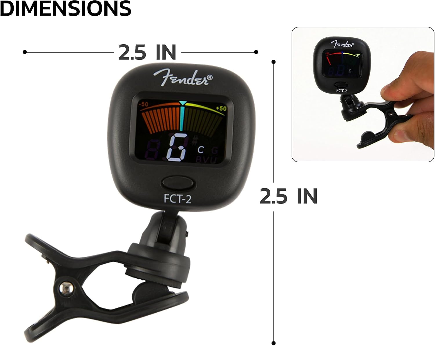 Thumbnail 6 de Fender FCT-2 Professional Multi-Instrument Clip-On Tuner