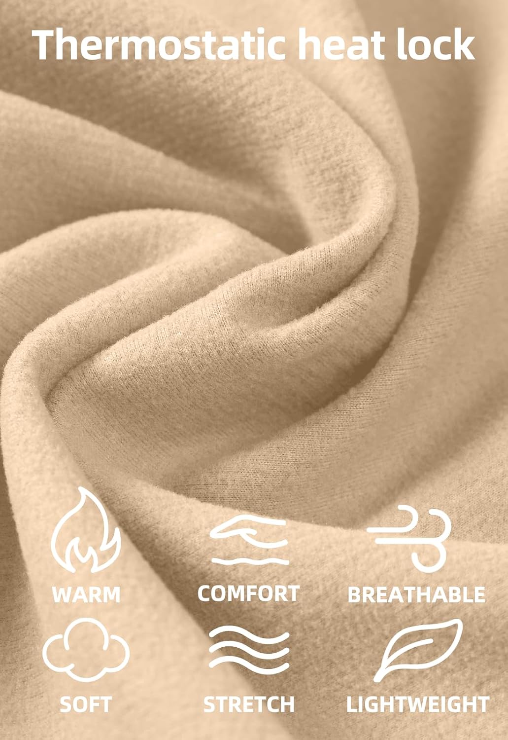 Thumbnail 4 de MLANM Men's Mock Turtleneck Jumper Underhirt – Lightweight Thermal Base Layer