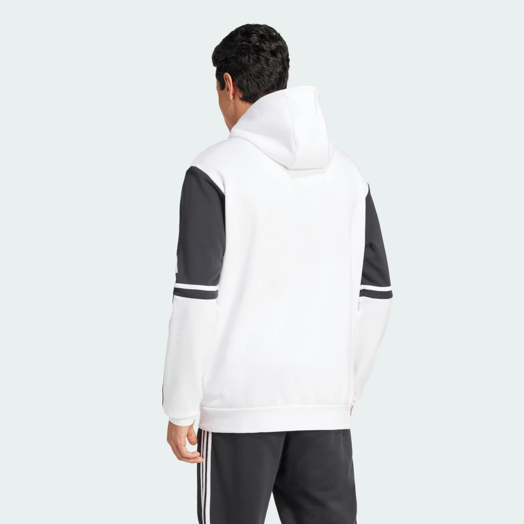 Detalle 2 de Sudadera con capucha Squadra 25 de Adidas – blanco