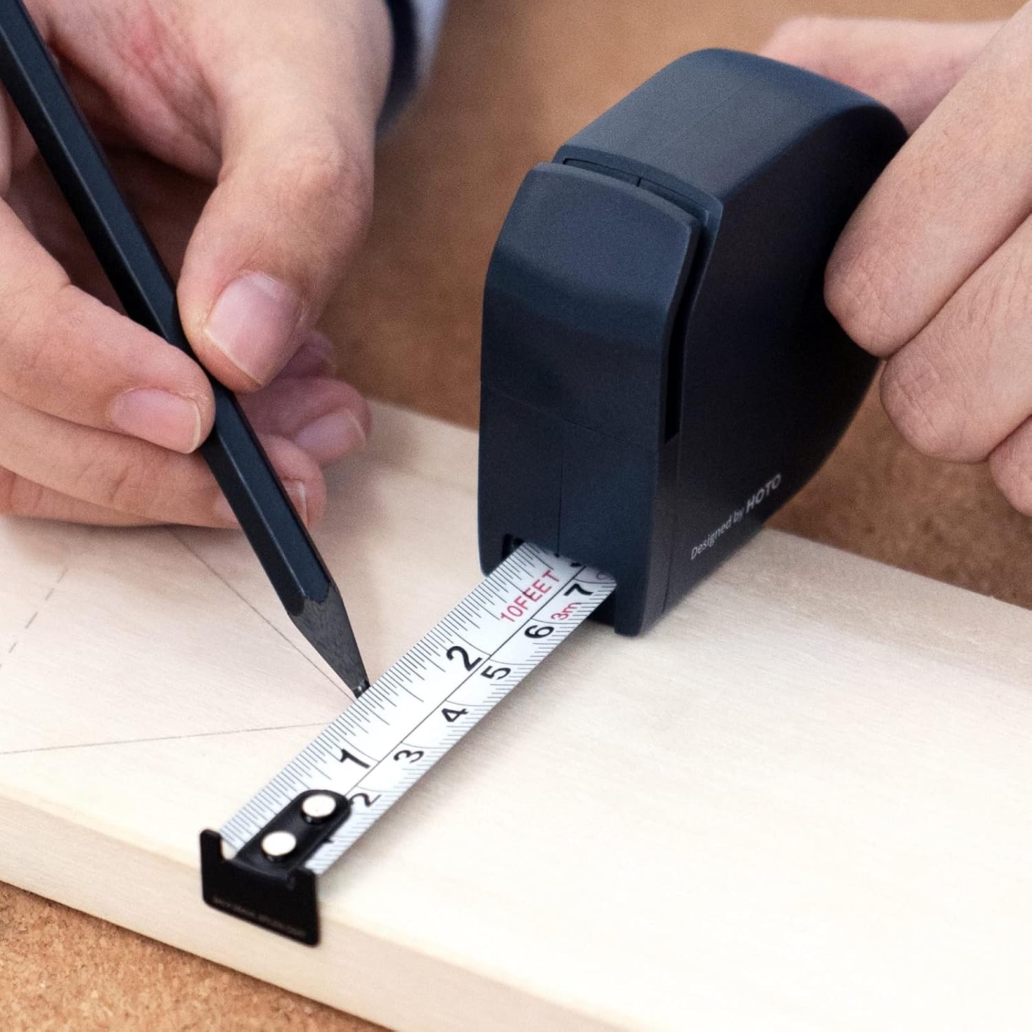 Detalle 2 de HOTO Self Lock Tape Measure 10 Ft