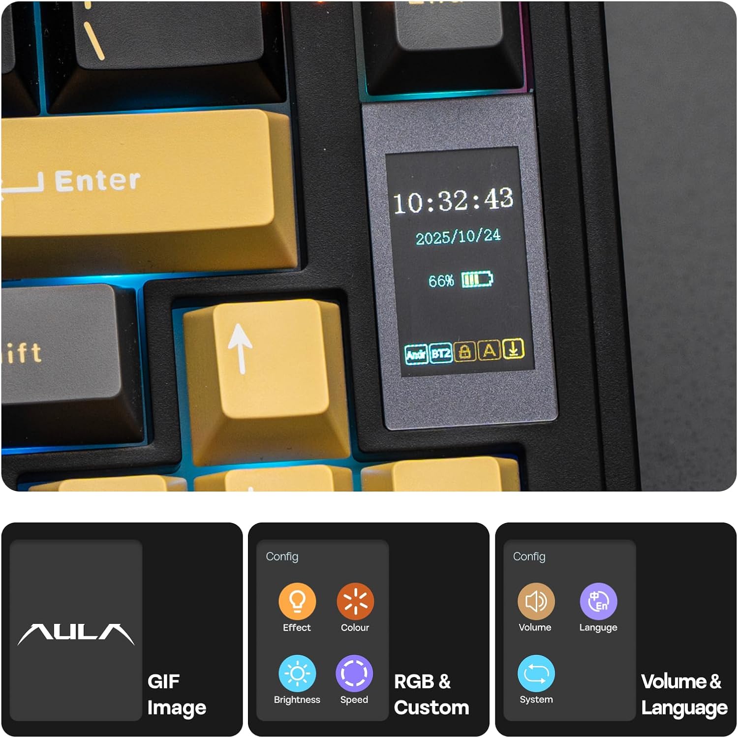 Detalle 1 de EPOMAKER X Aula EA75 MAX Wireless Keyboard
