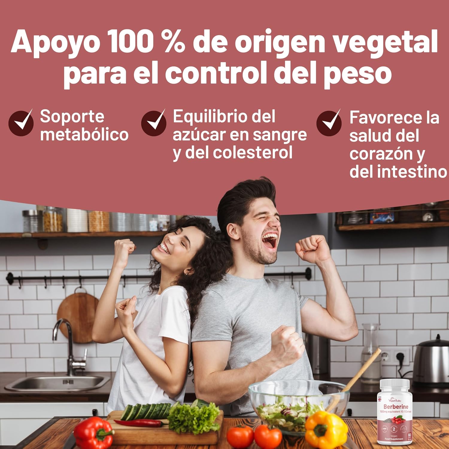 Detalle de Berberina Alta Potencia 1500 mg cápsulas