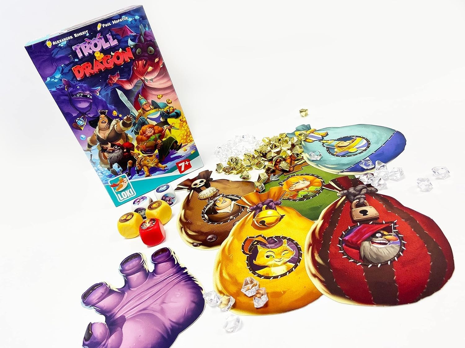 Detalle 2 de Loki Troll & Dragon – gra w kości dla 2–5 graczy od 7 lat