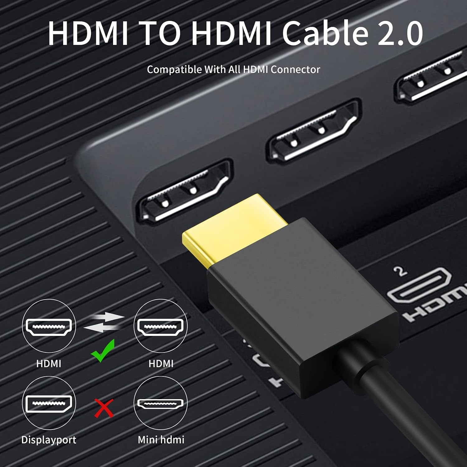 Thumbnail 2 de Twozoh HDMI Kabel 3M – 2er Pack