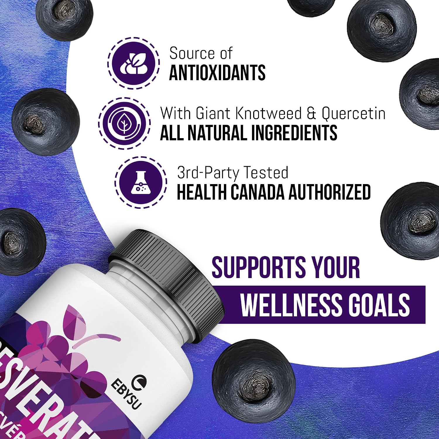 Detalle 2 de EBYSU Resveratrol Supplement