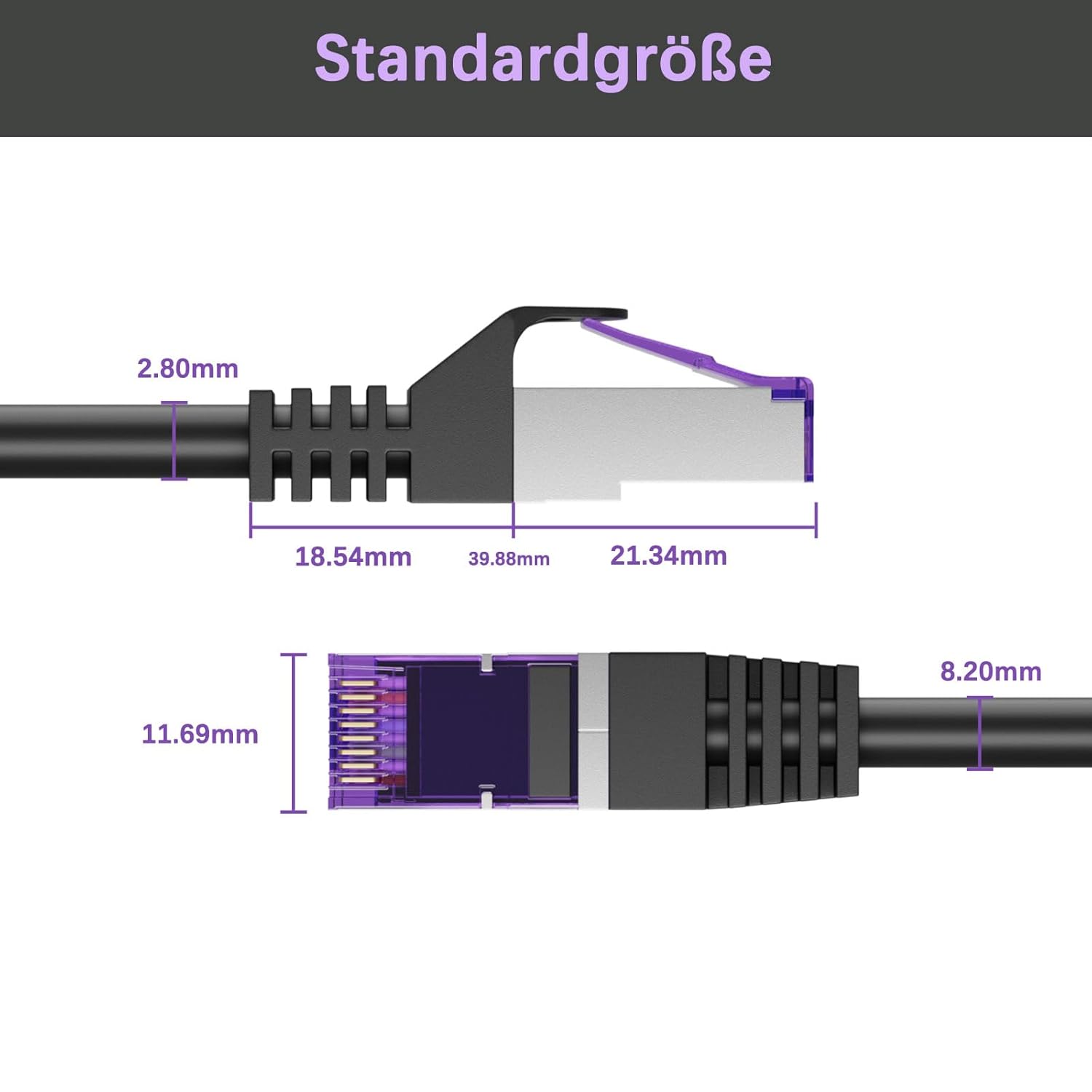 Thumbnail 6 de FGB FGB 10 Gbps Patchkabel 3 m x10 RJ45 CAT 7 (S/FTP, PIMF) schwarz – 10er-Set