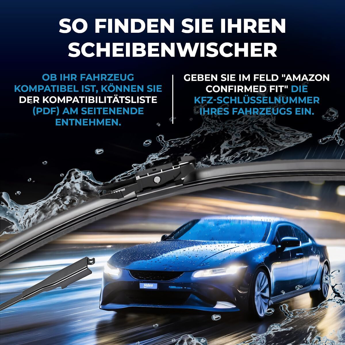 Thumbnail 2 de VALEO Silencio Wischer VF370 – Frontset, 600 mm/475 mm, 2 Wischerblätter (574470)