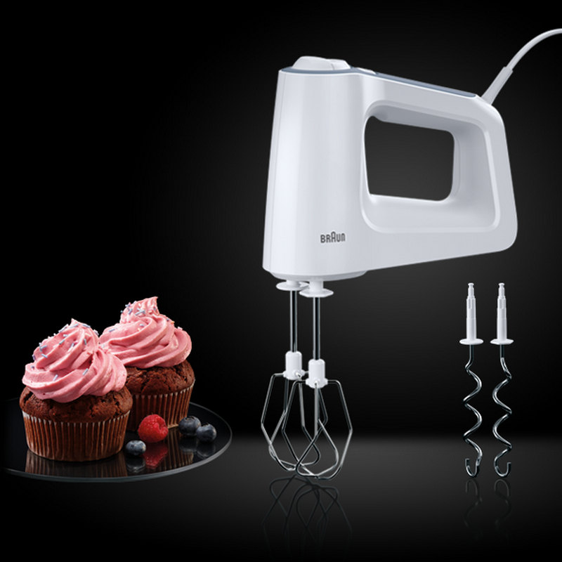 Detalle 2 de Braun HM 3100 WH MultiMix 3: batidora de varillas potente y manejable para repostería y masas