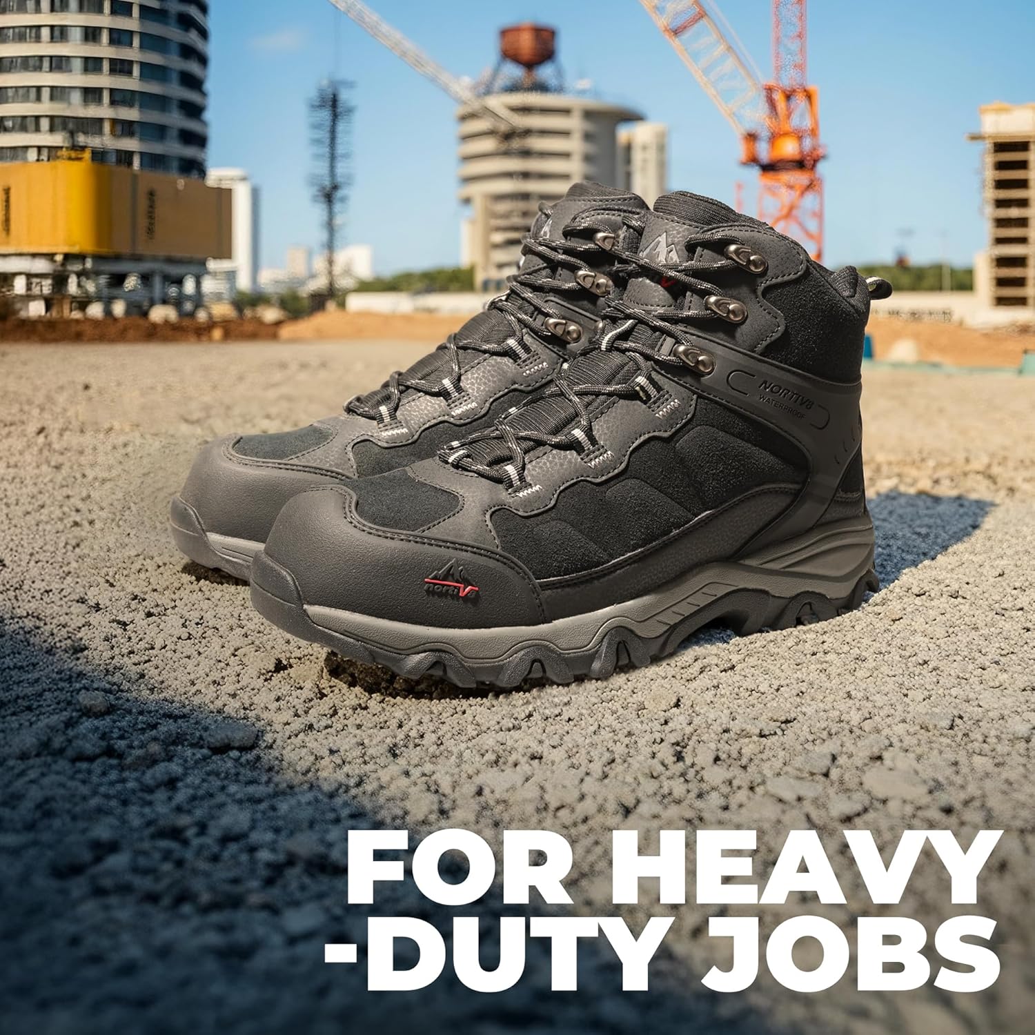 Thumbnail 6 de NORTIV 8 Waterproof Steel Toe Boots for Men – Paladin-Steel