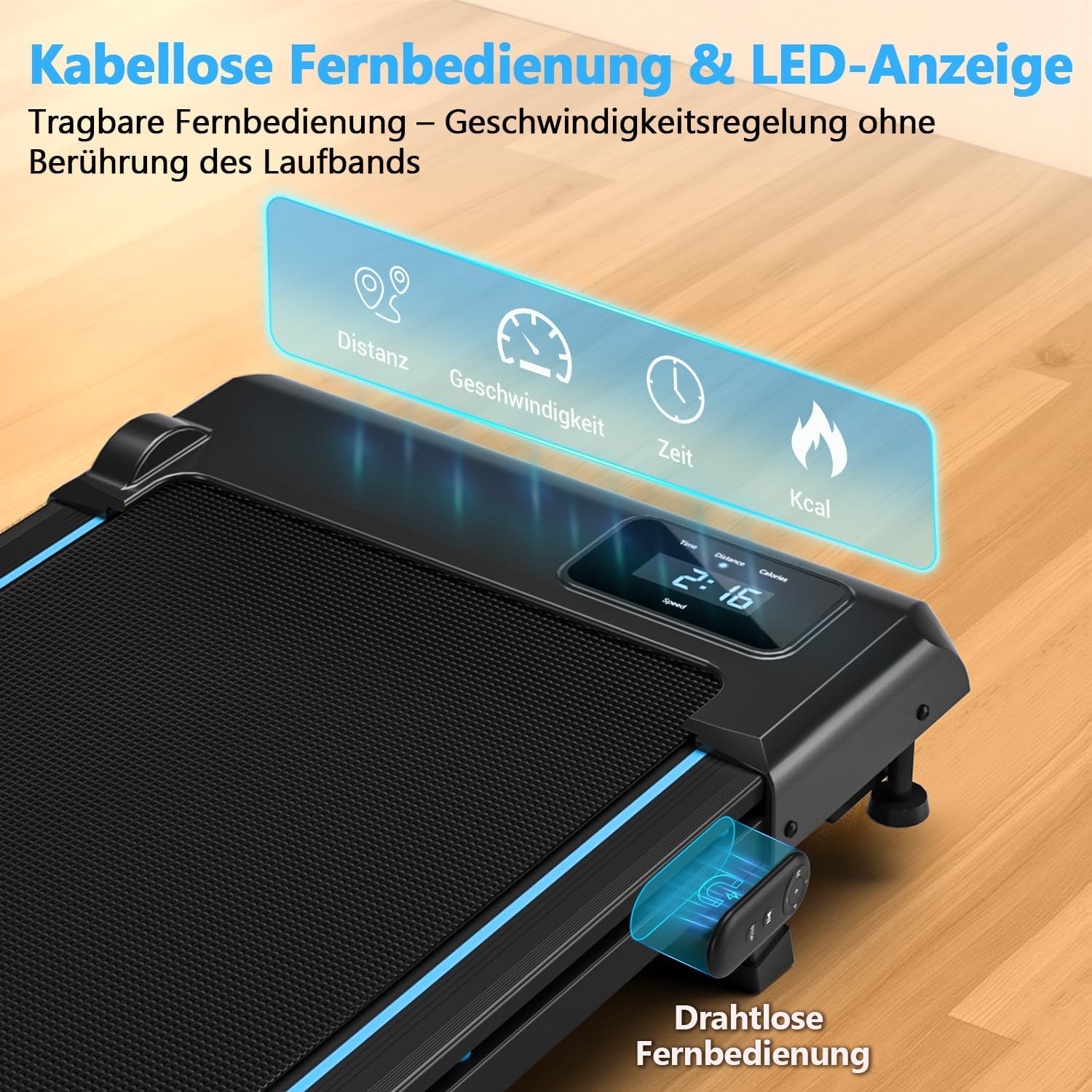 Thumbnail 4 de Walking Pad Laufband für zuhause 1-10 km/h
