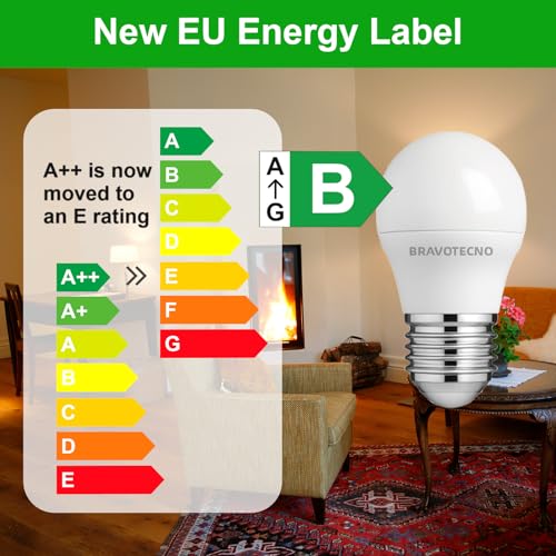 Thumbnail 7 de Bravotecno Ampoule E27 LED 2,5W 3000K G45 – Pack de 6, lumière chaude et efficace